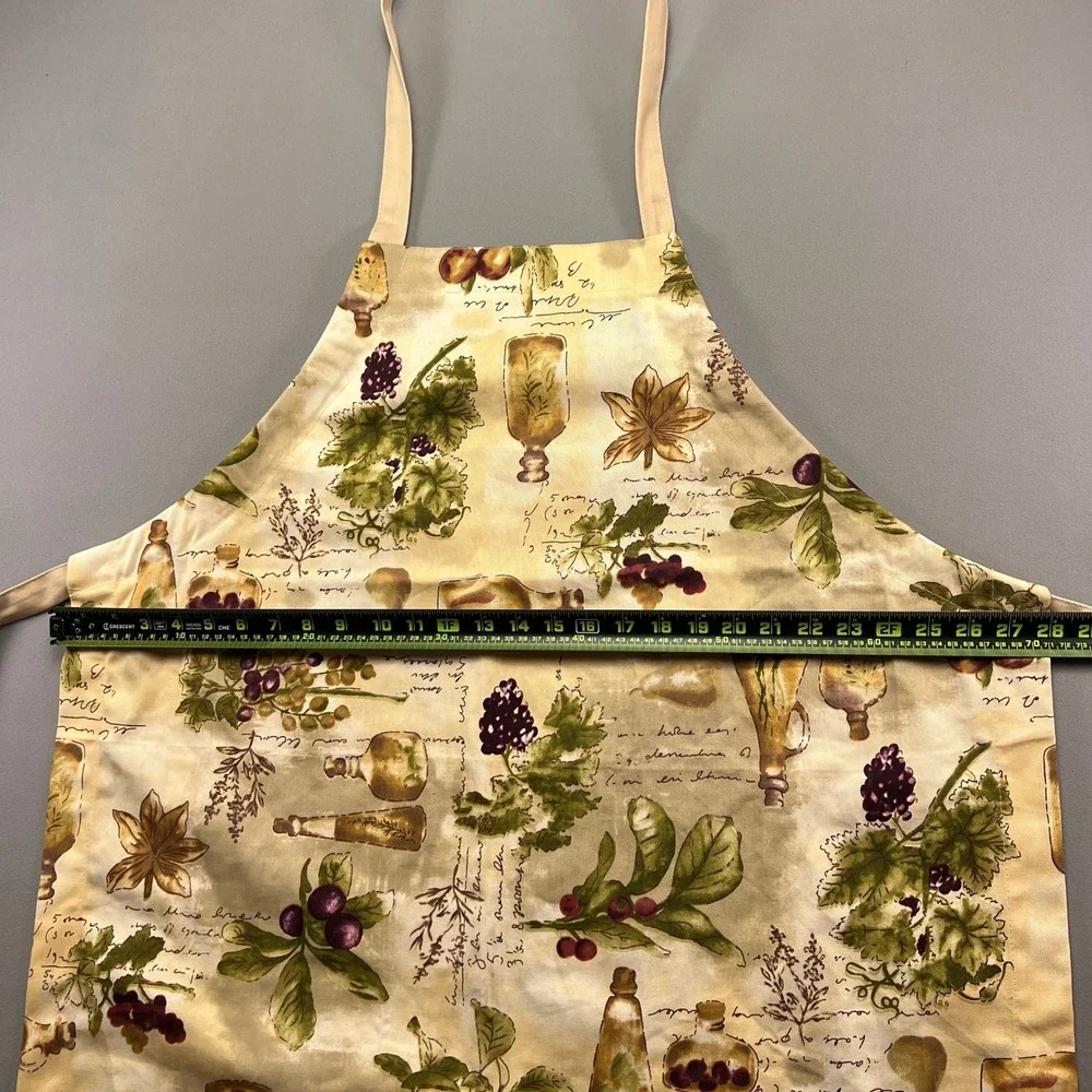 Brownstone Chef Apron Womens OS Multi Mediterranean Botanical Adjustable Straps